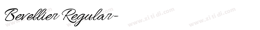 Bevellier Regular字体转换
